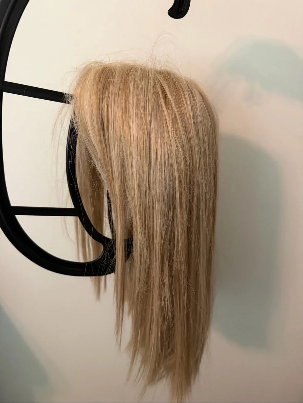 envy Light Blonde Straight Wig with Subtle Roots